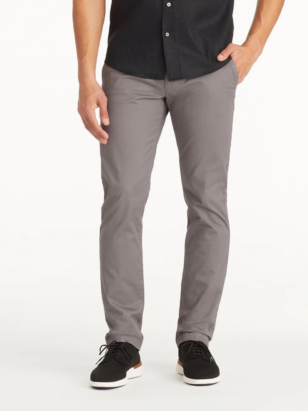 Untuckit Men’s size 34 St. Clair Relaxed Gray Chino Pants